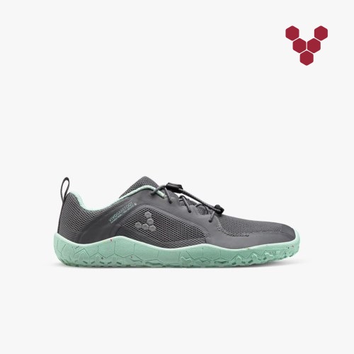 Vivobarefoot Primus Trail II FG Laufschuhe Kinder Grau/Mintfarben [DE.FVT2D]